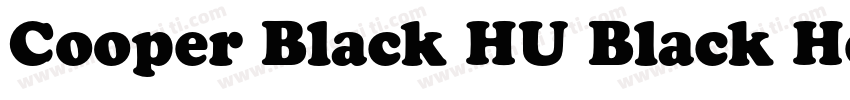Cooper Black HU Black Headline字体转换